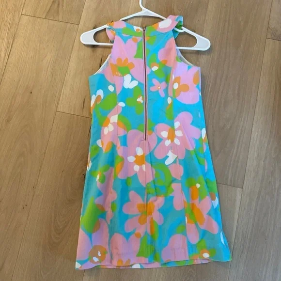 Lilly Pulitzer Bow Dress in Shorely Blue Mojo
